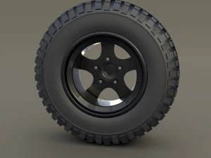 offroad alloy wheel mud 3D Model