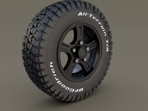 offroad alloy wheel mud 3D Модель
