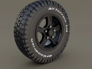 offroad alloy wheel mud 3D Model