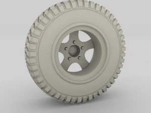 offroad alloy wheel mud 3D Model