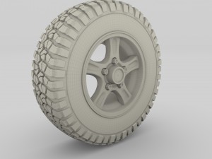 offroad alloy wheel mud 3D Модель
