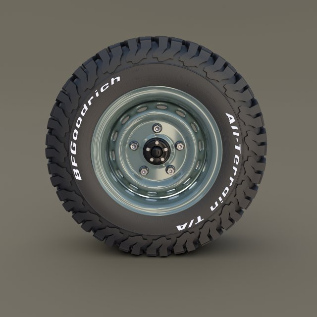 offroad steel wheel at 3D Модель .c4d .max .obj .3ds .fbx .stl .blend 