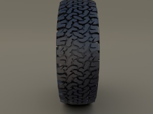 offroad steel wheel at 3D Модель