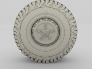 offroad steel wheel at 3D Модель