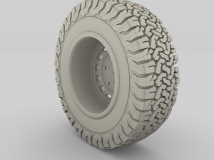 offroad steel wheel at 3D Модель