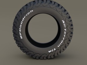 bf goodrich at tire 3D मॉडल