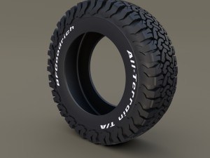 bf goodrich at tire 3D Model