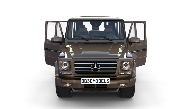 mercedes benz g class with interior brown 3D 模型 .c4d .max .obj .3ds .fbx .stl .blend 