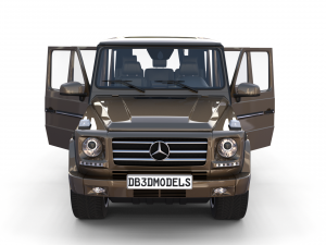 mercedes benz g class with interior brown 3D मॉडल
