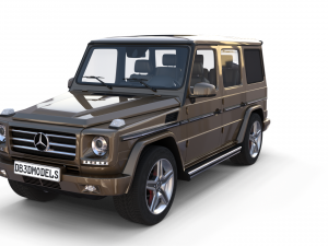 mercedes benz g class with interior brown 3D 模型