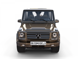 mercedes benz g class with interior brown 3D 模型