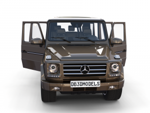 mercedes benz g class with interior brown 3D 模型