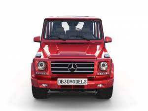 mercedes benz g class with interior red Modelo 3D
