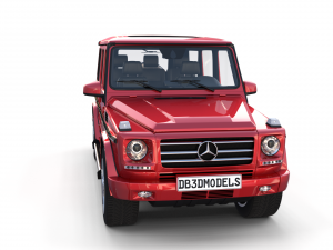 mercedes benz g class with interior red Modelo 3D