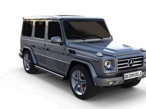 mercedes benz g class gray 3D Model