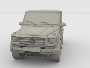 mercedes benz g class gray 3D 模型