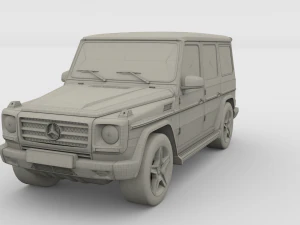 mercedes benz g class gray 3D Model