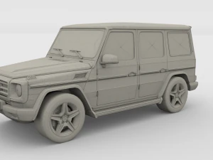 mercedes benz g class gray 3D Model