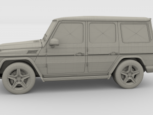 mercedes benz g class gray 3D 模型