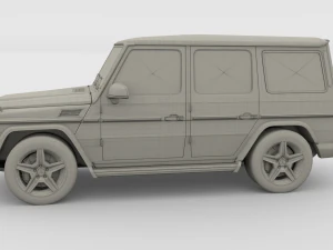 mercedes benz g class gray 3D Model
