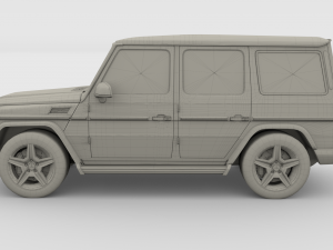 mercedes benz g class gray 3D 模型