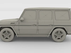 mercedes benz g class gray 3D Model