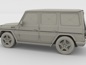 mercedes benz g class gray 3D 模型