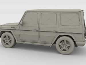 mercedes benz g class gray 3D Model