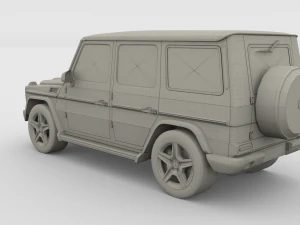 mercedes benz g class gray 3D Model