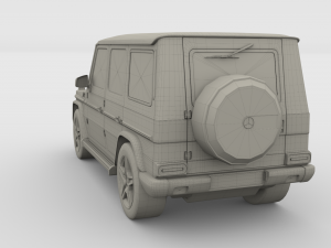 mercedes benz g class gray 3D 模型