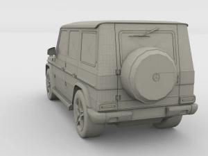 mercedes benz g class gray 3D Model