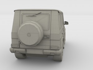 mercedes benz g class gray 3D 模型