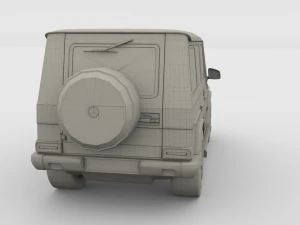 mercedes benz g class gray 3D Model