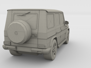 mercedes benz g class gray 3D 模型
