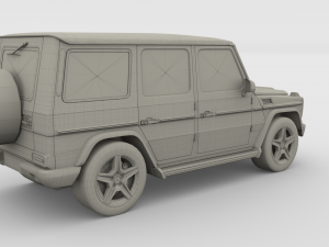 mercedes benz g class gray 3D 模型