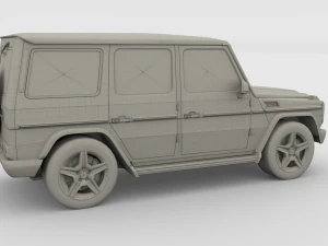mercedes benz g class gray 3D Model