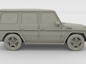 mercedes benz g class gray 3D Model