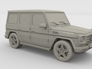 mercedes benz g class gray 3D 模型