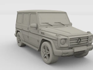 mercedes benz g class gray 3D Model