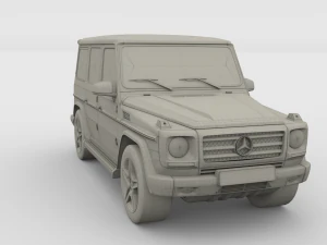 mercedes benz g class gray 3D Model