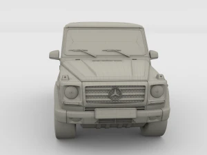 mercedes benz g class gray 3D Model