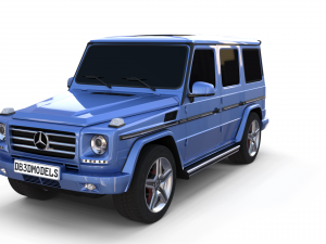 mercedes benz g class blue 3D-Modell