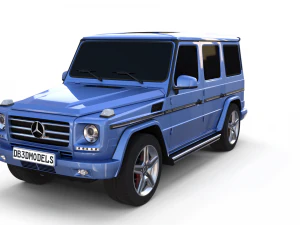 mercedes benz classe g azul Modelo 3D