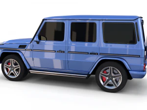 mercedes benz g class blue 3D Model