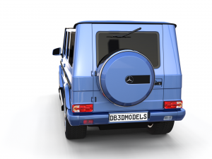 mercedes benz g class blue 3D Model