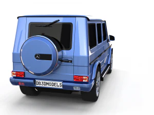 mercedes benz g class blue 3D Model