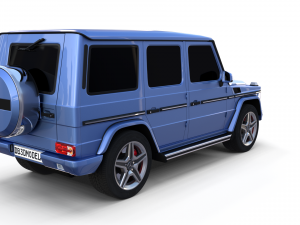 mercedes benz g class blue 3D Model