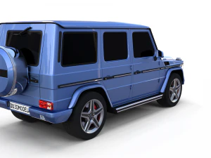 mercedes benz g class blue 3D Model