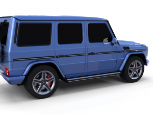 mercedes benz g class blue 3D Model