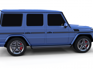 mercedes benz g class blue 3D Model